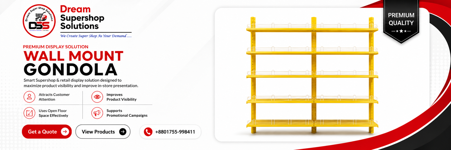 Wall Mount Gondola Rack